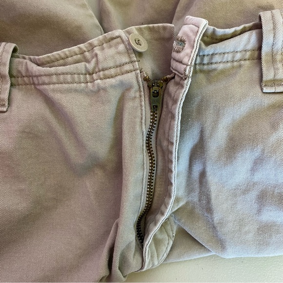 Vintage Lee Dungarees Cargo Shorts Mens 32x10 Longer Length Khaki - Picture 7 of 11